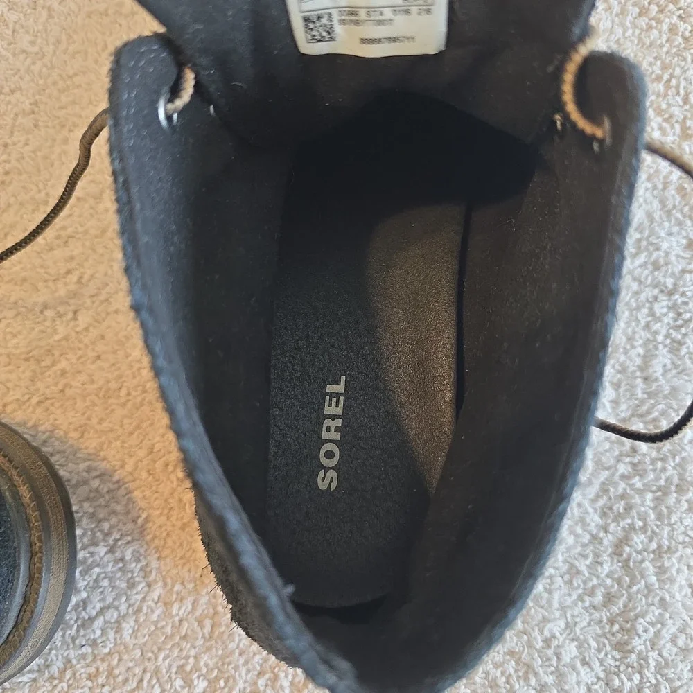 Sorel Men's Black Ankle Boots Madson II Chukka Suede NM2281‎ Sz 8.5